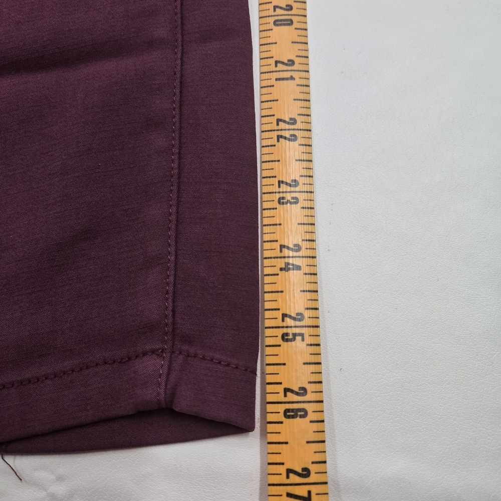 Lila Ryan Women's Pants Wine Colored Chino Straight Leg - Picture 14 of 15